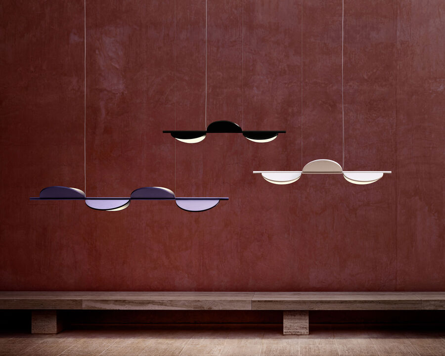 Flos Almendra Linear Suspension 3 lamp, Suspension Lamps