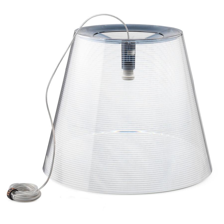 Flos Ktribe Suspension 2 Transparent external diffuser assembly with lampholder and electrical cable lamp, hidden