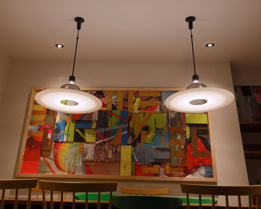 Flos Frisbi lamp, Suspension Lamps in environment
