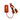 Flos Original Spare Part Red electric mounting with On/Off switch and diffuser