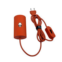 Red electric mounting with On/Off switch and diffuser