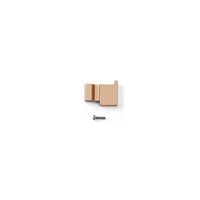 Anodized copper mirror hook