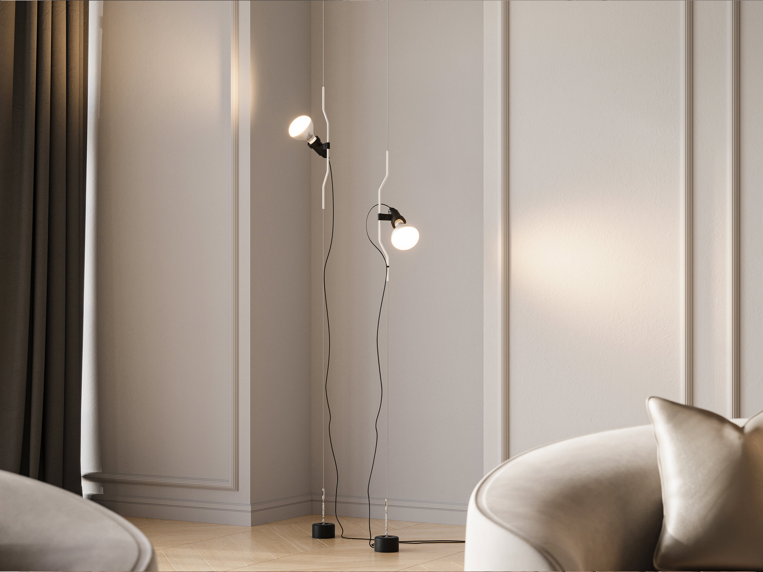 Flos Parentesi lamp, White Lamps