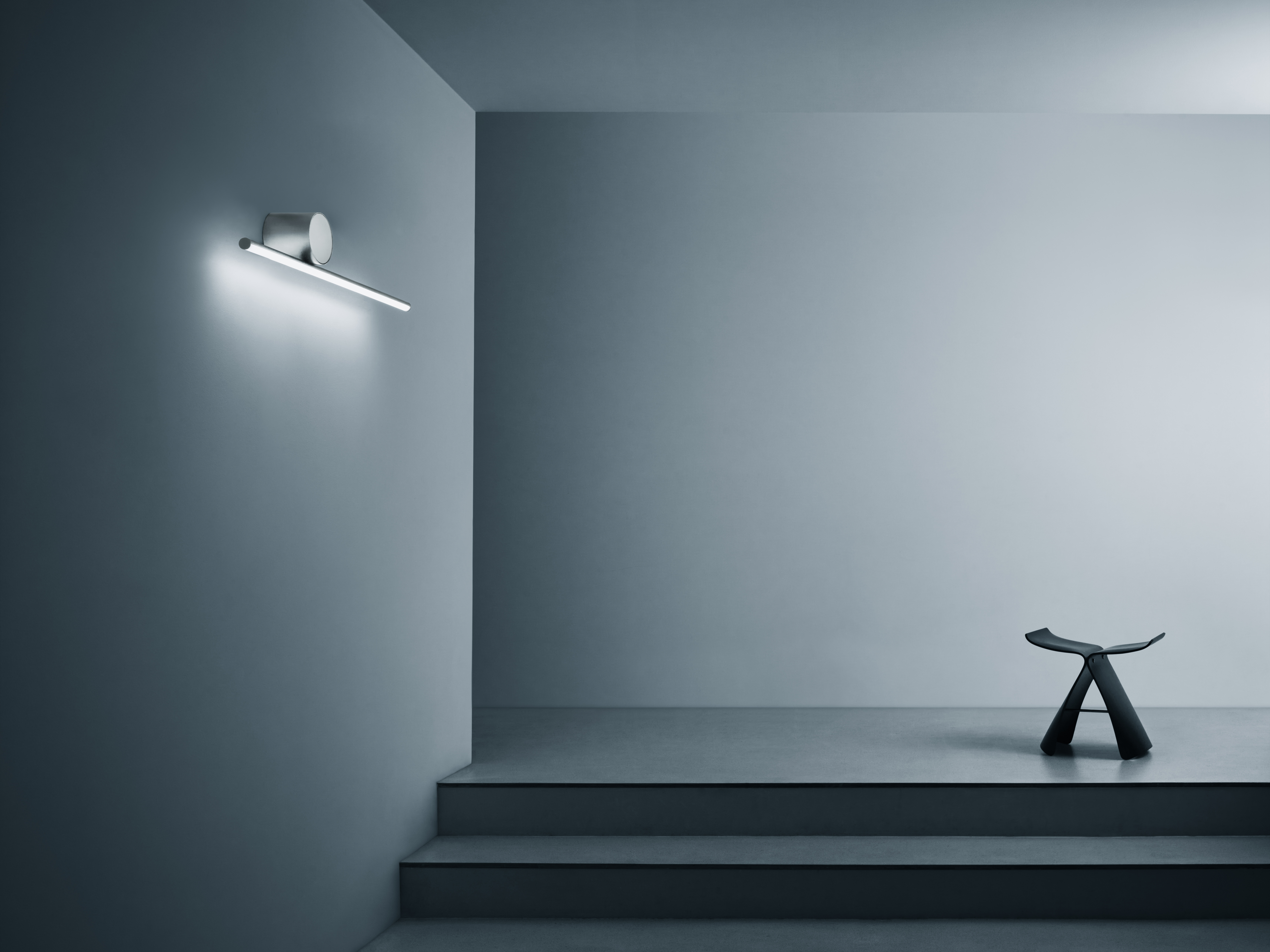 Flos Coordinates Wall 1 lamp, Silver and Chrome Selection