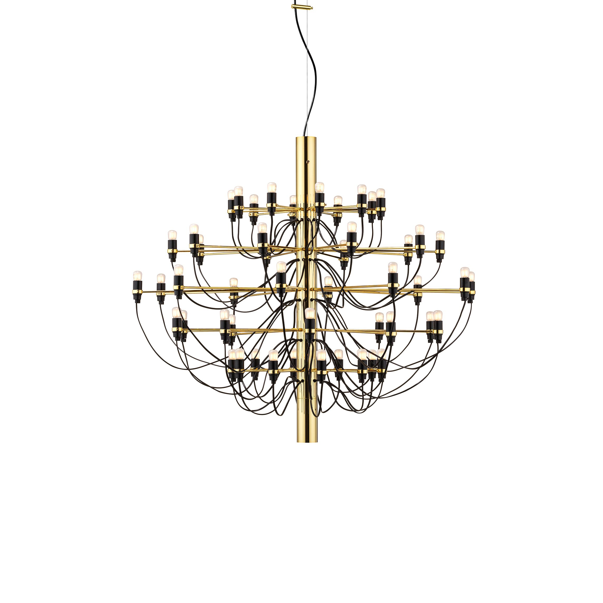 Flos 2097/50 (frosted bulbs) lamp, Gold and Brass Lamps