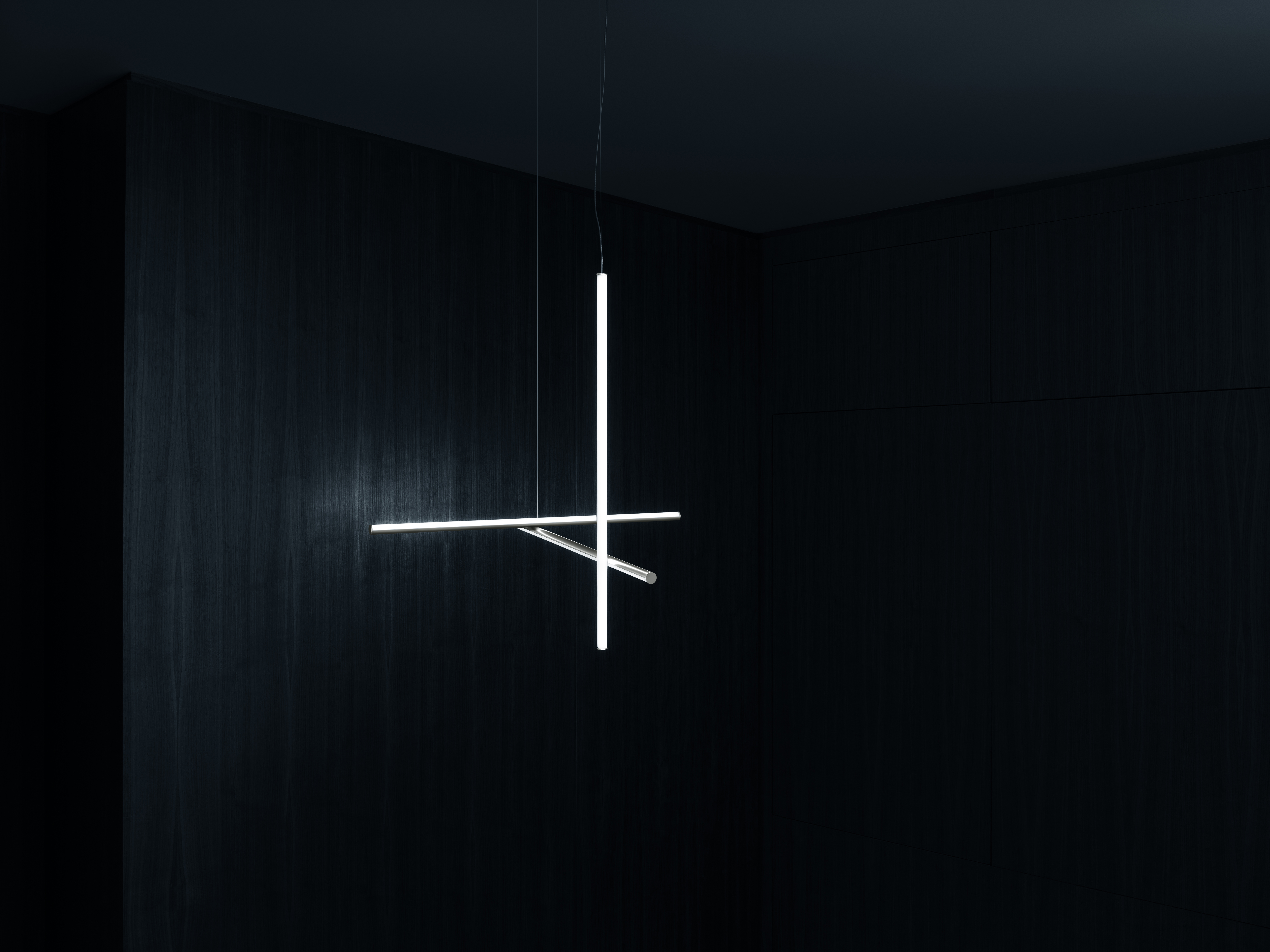 Flos Coordinates Suspension 1 lamp, Silver and Chrome Selection