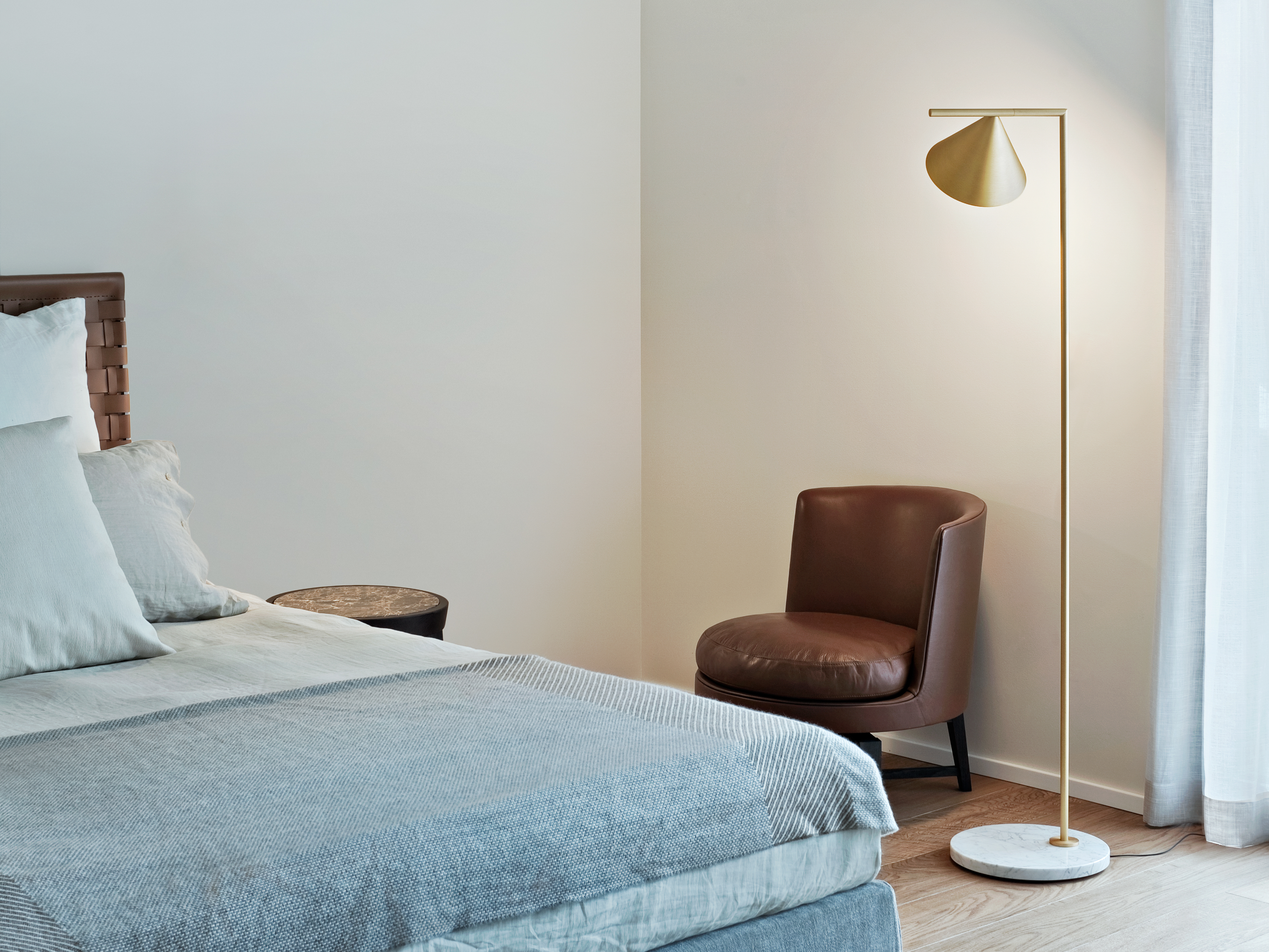 Flos Captain Flint lamp, Gold and Brass Lamps