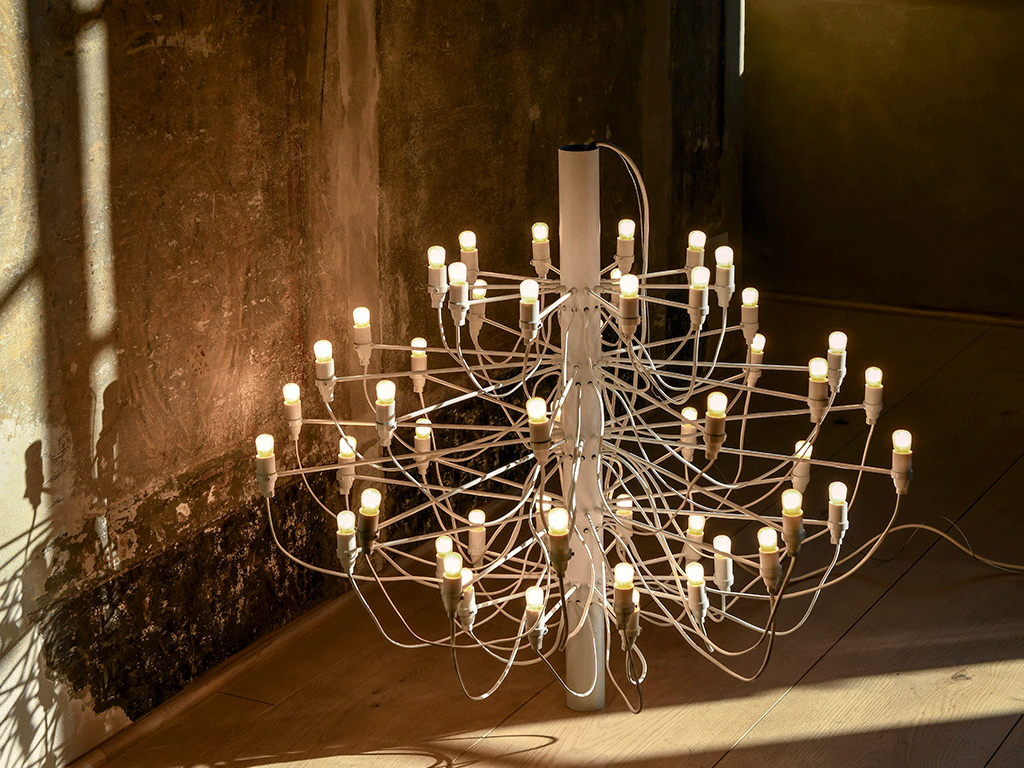 Flos 2097/75 (frosted bulbs) lamp, White Lamps