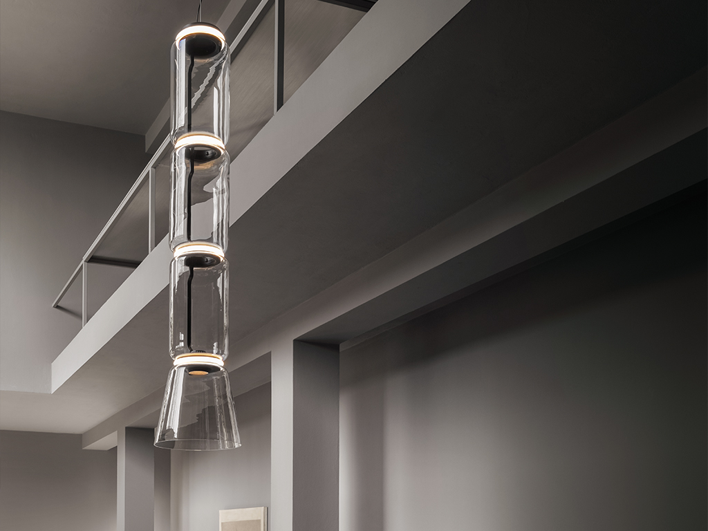 Flos Noctambule Suspension 1 Low Cylinder Cone lamp, Offline Exclusive