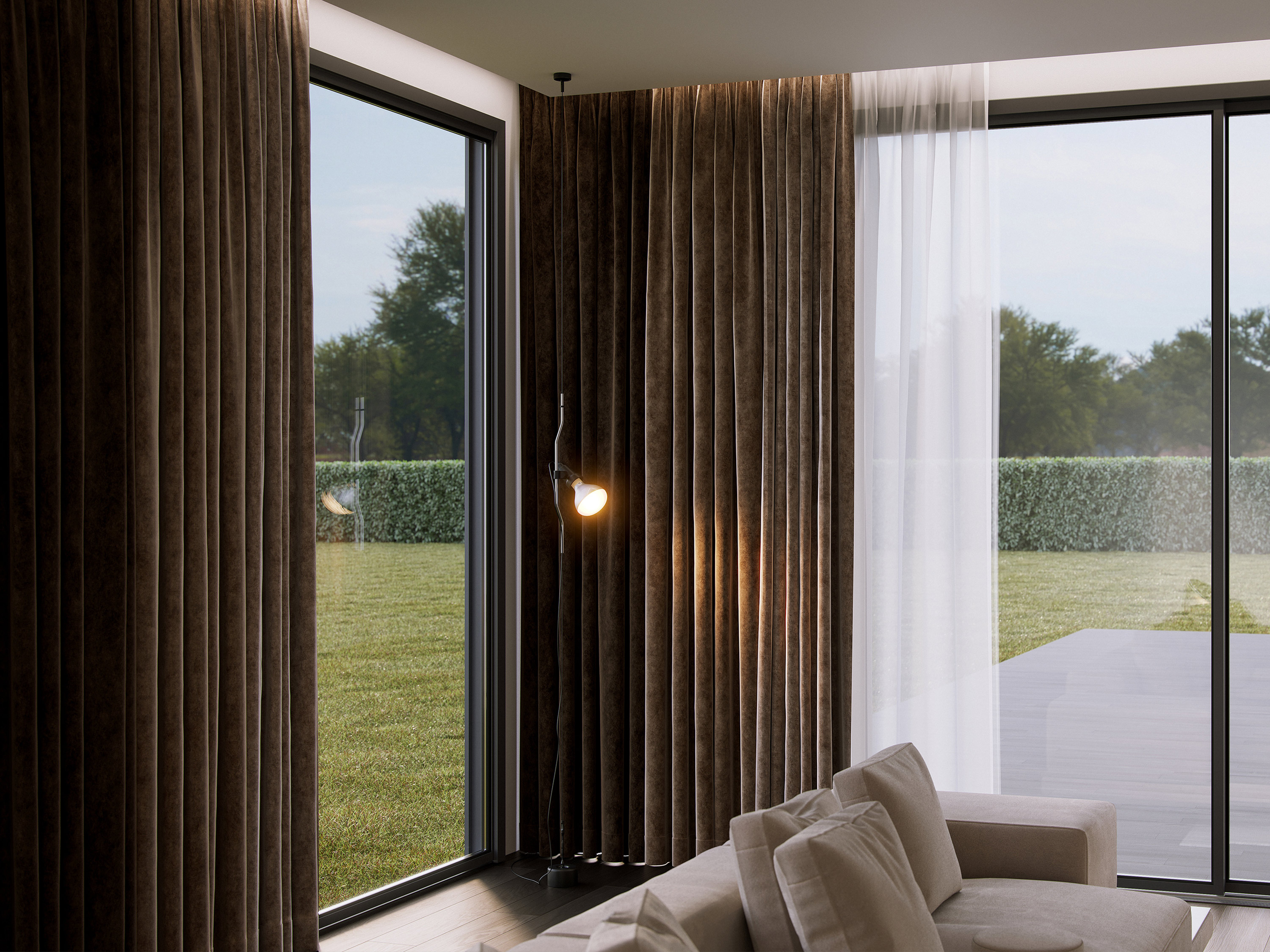 Flos Parentesi lamp, Silver and Chrome Selection