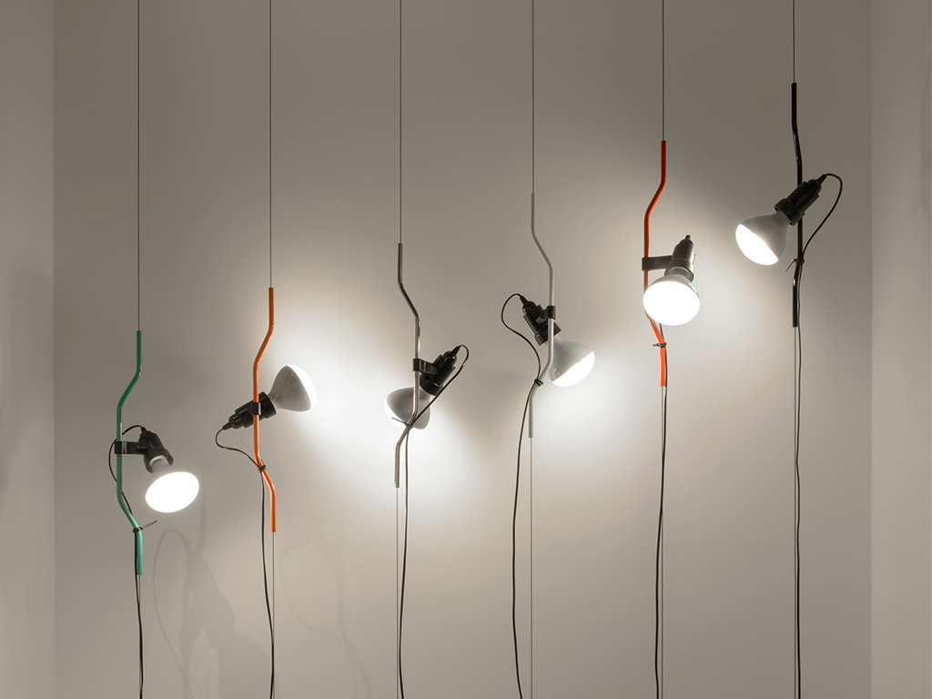 Flos Parentesi lamp, Silver and Chrome Selection