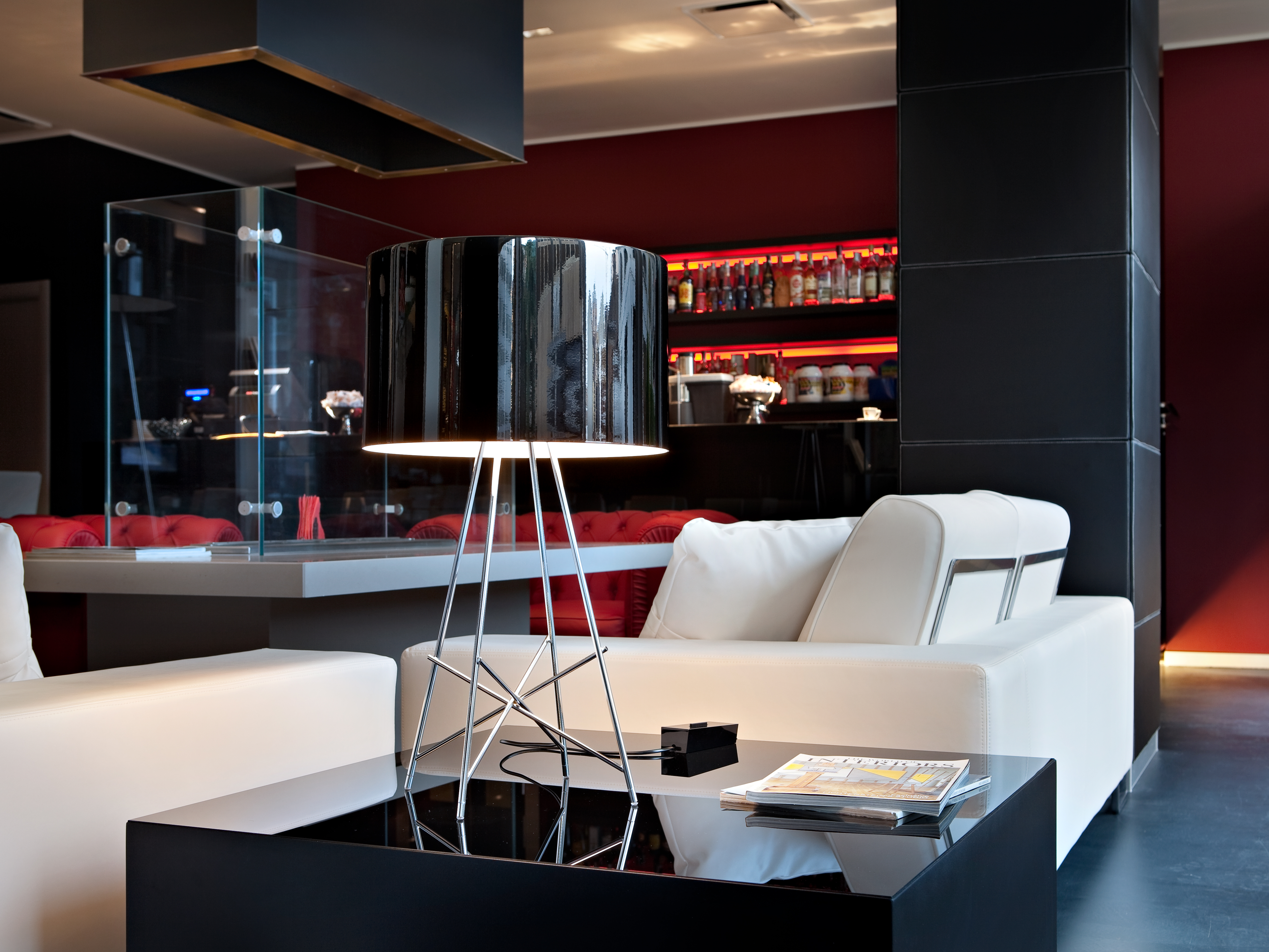 Lampe Flos Ray Table, Lampes noires